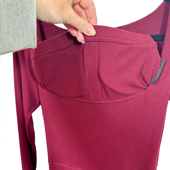 POPFLEX Go With The Flow Long Sleeve Jumpsuit in Vineyard Wine-Still Full Price - Picture 11 of 15